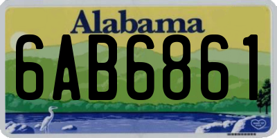 AL license plate 6AB6861