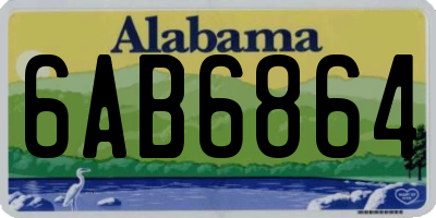 AL license plate 6AB6864