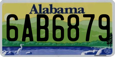 AL license plate 6AB6879