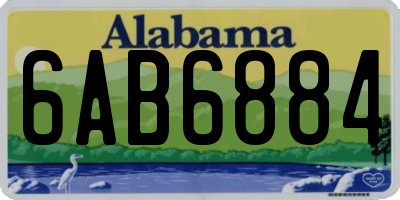 AL license plate 6AB6884