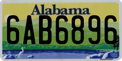 AL license plate 6AB6896