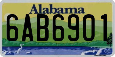 AL license plate 6AB6901
