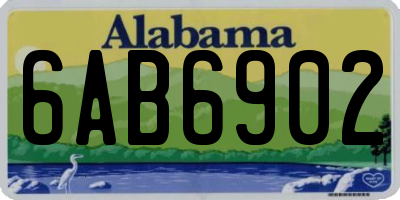 AL license plate 6AB6902