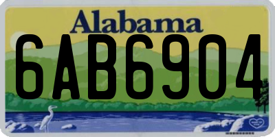AL license plate 6AB6904