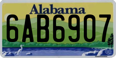AL license plate 6AB6907
