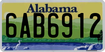 AL license plate 6AB6912