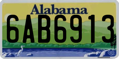 AL license plate 6AB6913
