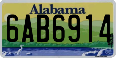 AL license plate 6AB6914