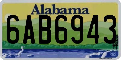 AL license plate 6AB6943
