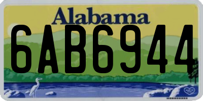 AL license plate 6AB6944
