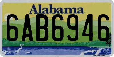 AL license plate 6AB6946