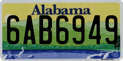 AL license plate 6AB6949