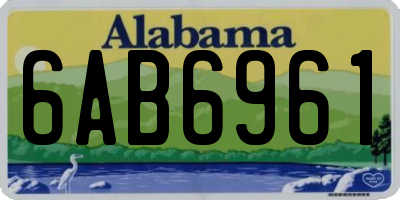 AL license plate 6AB6961