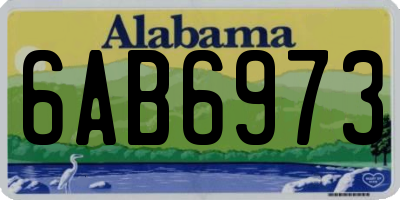 AL license plate 6AB6973