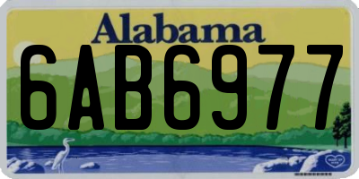 AL license plate 6AB6977