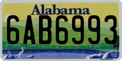 AL license plate 6AB6993