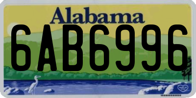 AL license plate 6AB6996