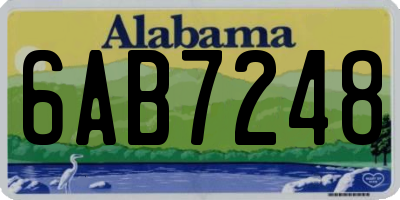 AL license plate 6AB7248