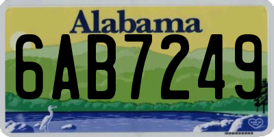 AL license plate 6AB7249