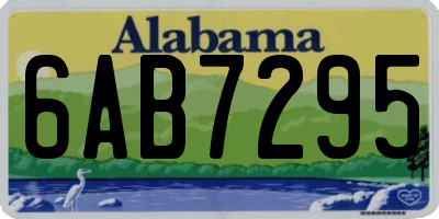 AL license plate 6AB7295
