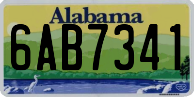 AL license plate 6AB7341