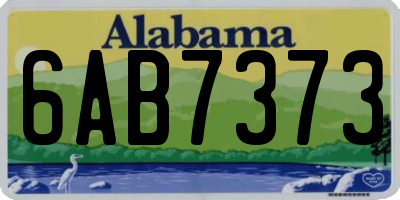 AL license plate 6AB7373