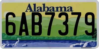 AL license plate 6AB7379