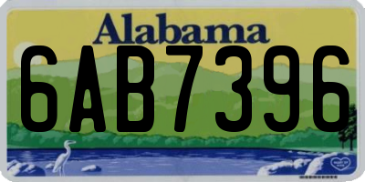 AL license plate 6AB7396