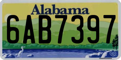 AL license plate 6AB7397