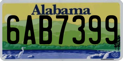 AL license plate 6AB7399