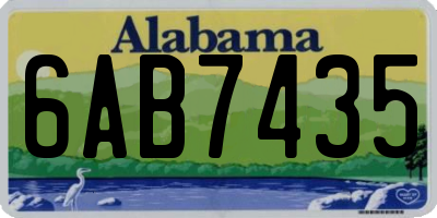 AL license plate 6AB7435