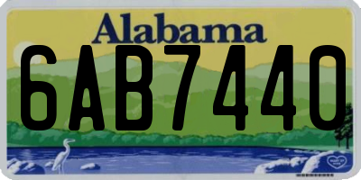 AL license plate 6AB7440