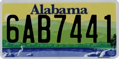 AL license plate 6AB7441