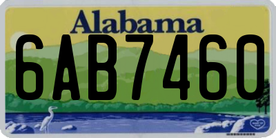 AL license plate 6AB7460