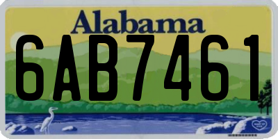 AL license plate 6AB7461