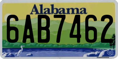 AL license plate 6AB7462
