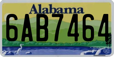 AL license plate 6AB7464