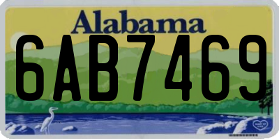 AL license plate 6AB7469