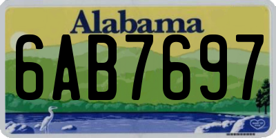 AL license plate 6AB7697
