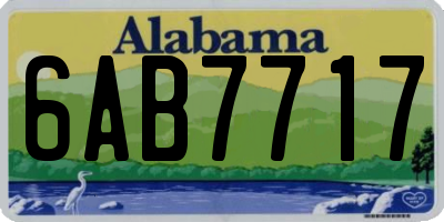 AL license plate 6AB7717