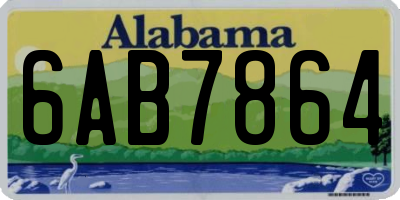AL license plate 6AB7864