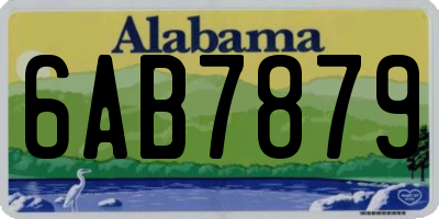 AL license plate 6AB7879