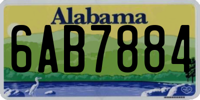 AL license plate 6AB7884
