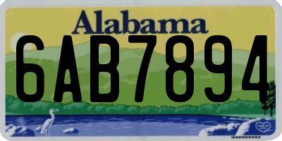 AL license plate 6AB7894