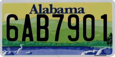 AL license plate 6AB7901