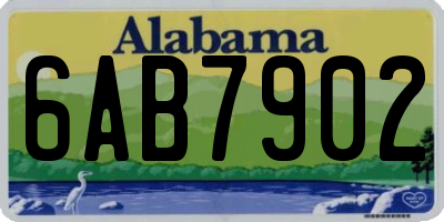 AL license plate 6AB7902