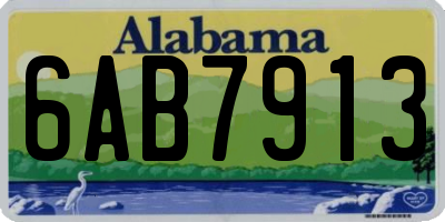 AL license plate 6AB7913