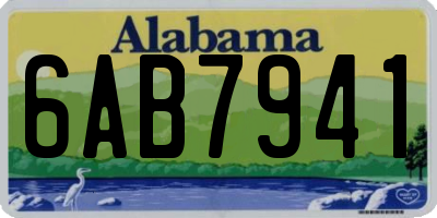 AL license plate 6AB7941