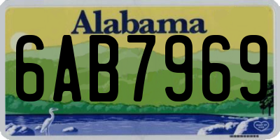AL license plate 6AB7969
