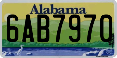 AL license plate 6AB7970